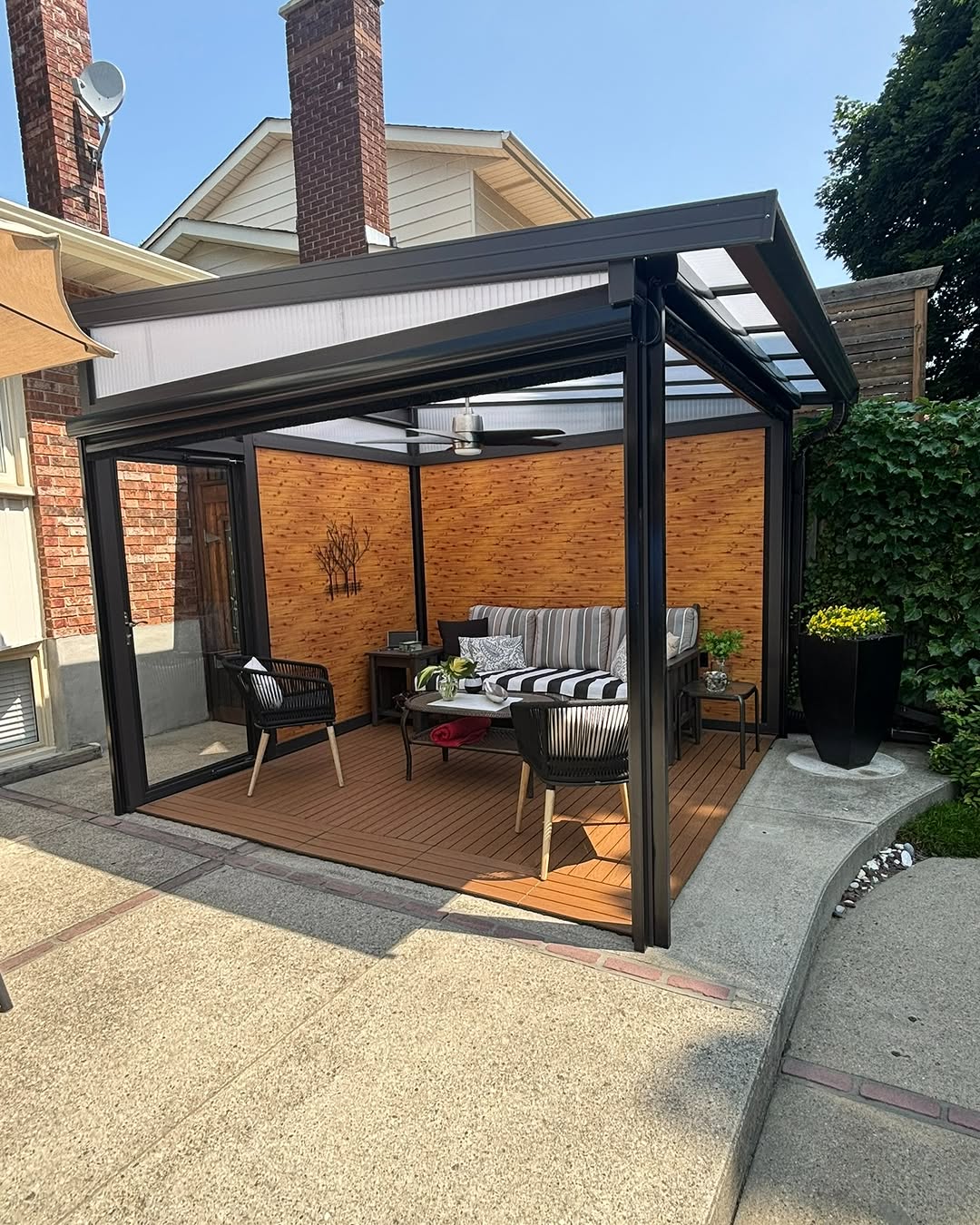 Gazebo Ideas Backyard Privacy Wall